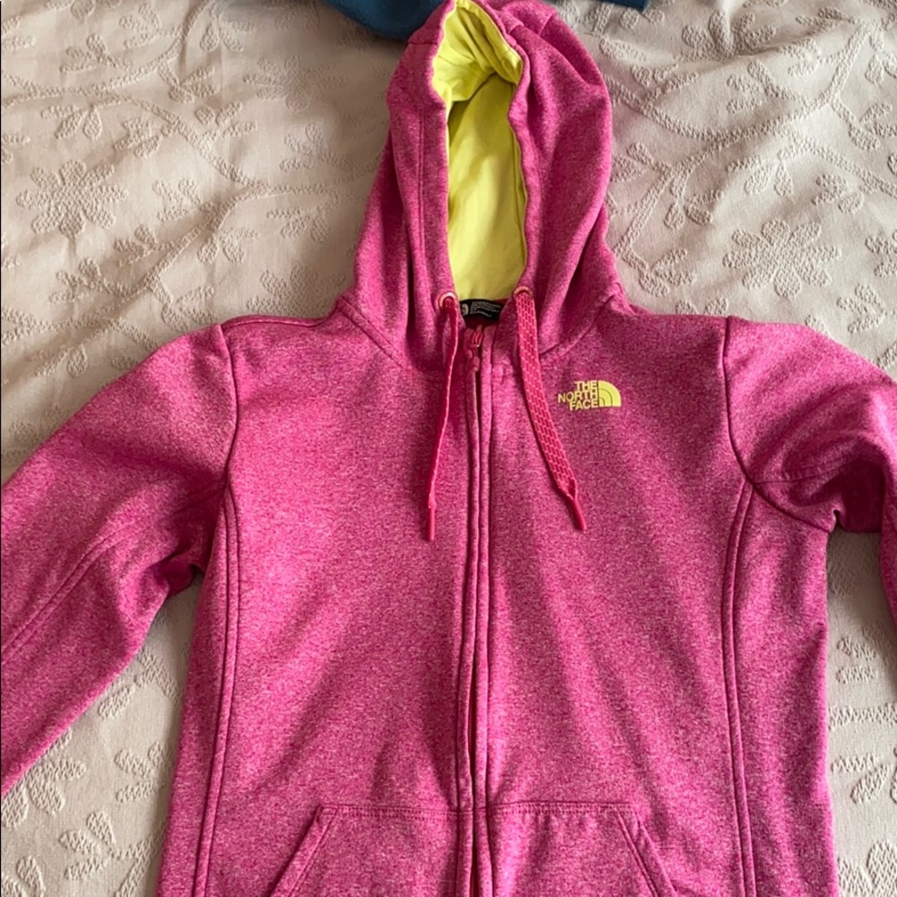 The North Face small pink zip up